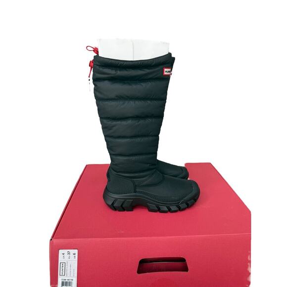 NIB Hunter Women's Black Intrepid Insulated Tall Snow Boots Size 6 - Picture 5 of 11
